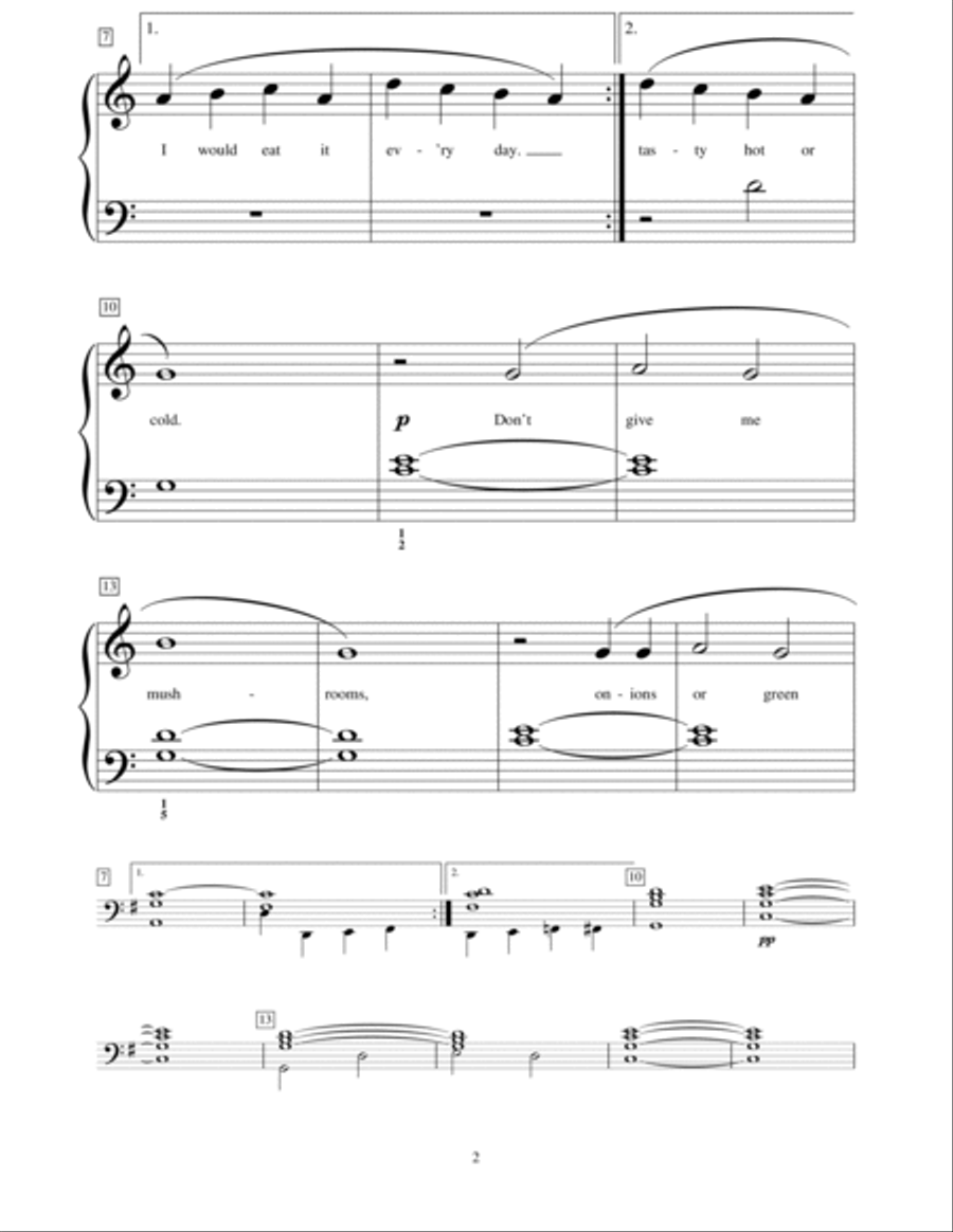 Pepperoni Pizza Piano Method scores gallery preview page 2