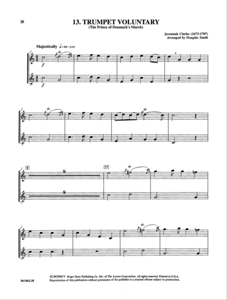 Classics for Trumpet and Keyboard - Trumpet Part Trumpet scores gallery preview page 17