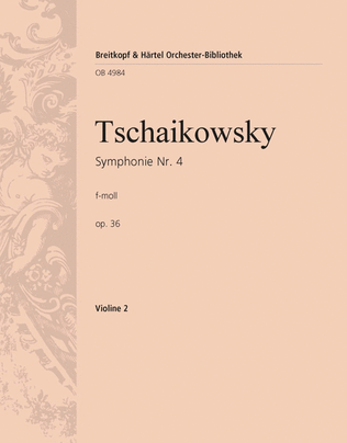 Book cover for Symphony No. 4 in F minor Op. 36