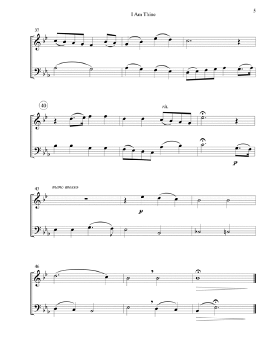 I Am Thine (Draw Me Nearer) Score and Parts scores gallery preview page 5