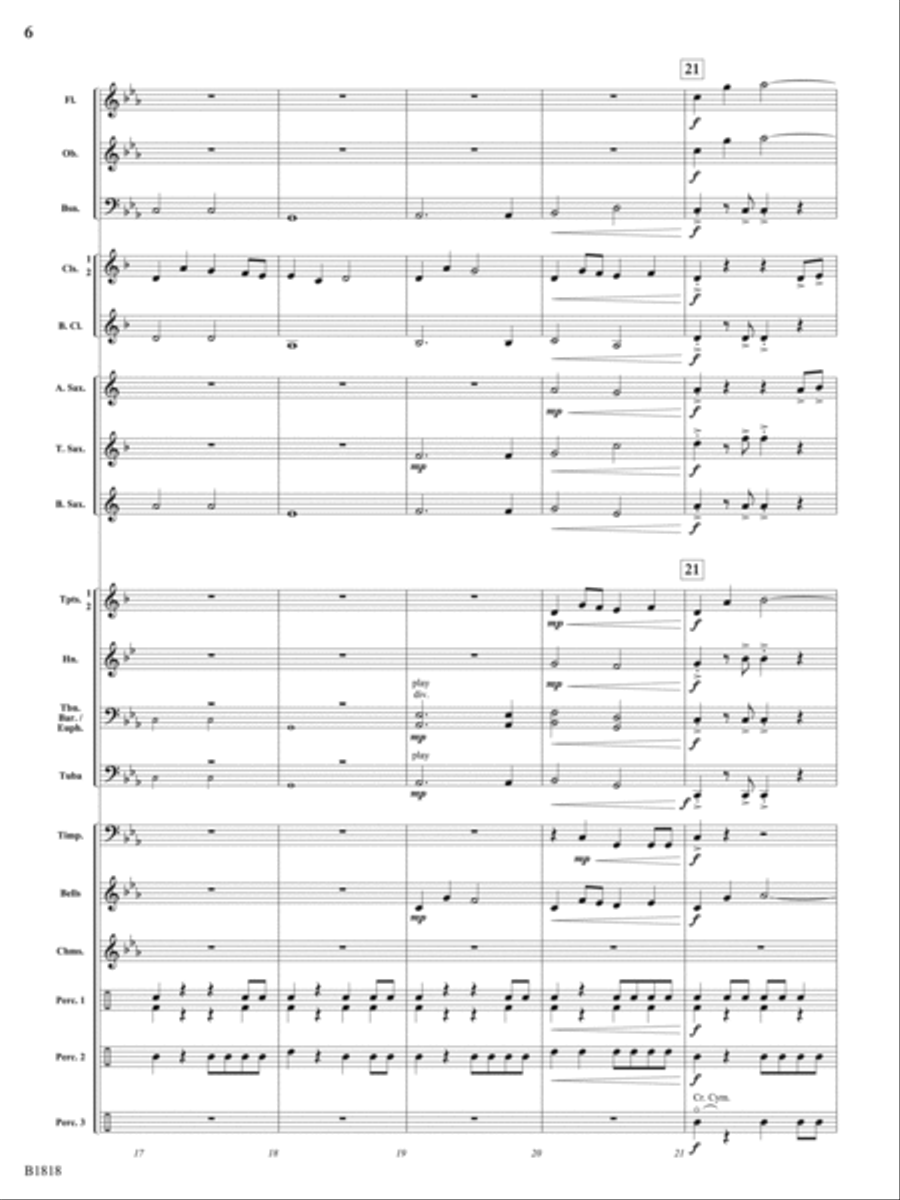 Champions Rising: Score Concert Band scores gallery preview page 6