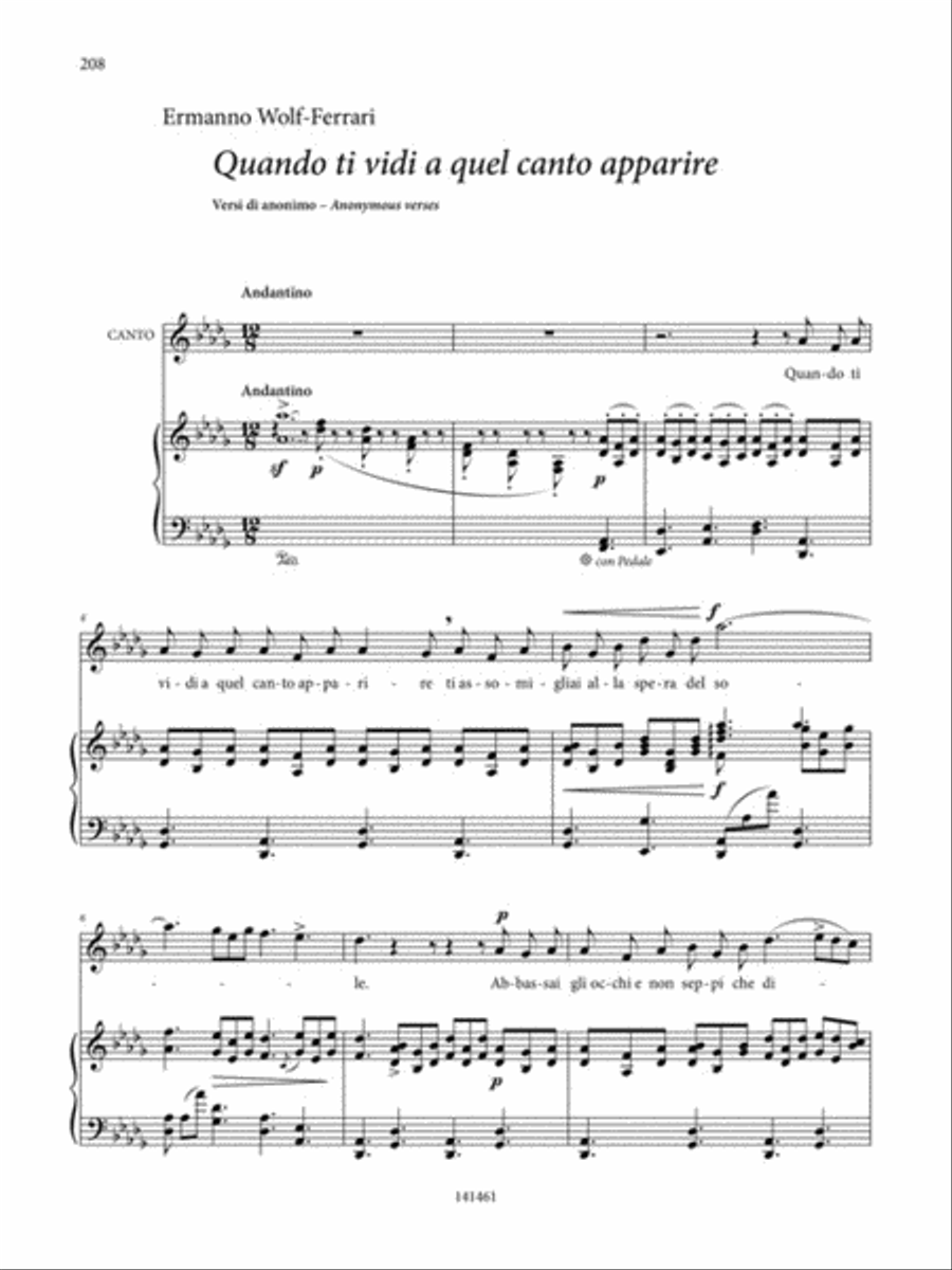 Italian Art Songs High Voice scores gallery preview page 6