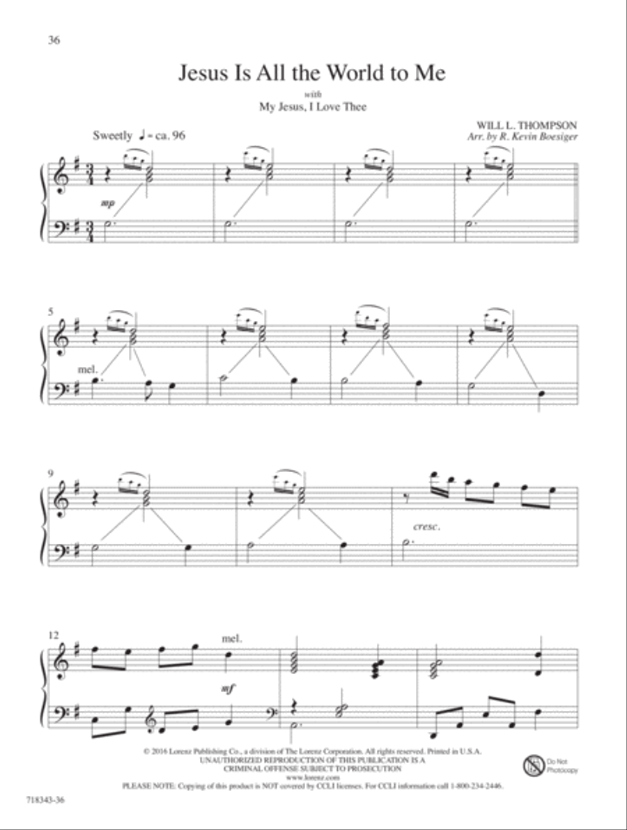 My Redeemer Piano Solo scores gallery preview page 20