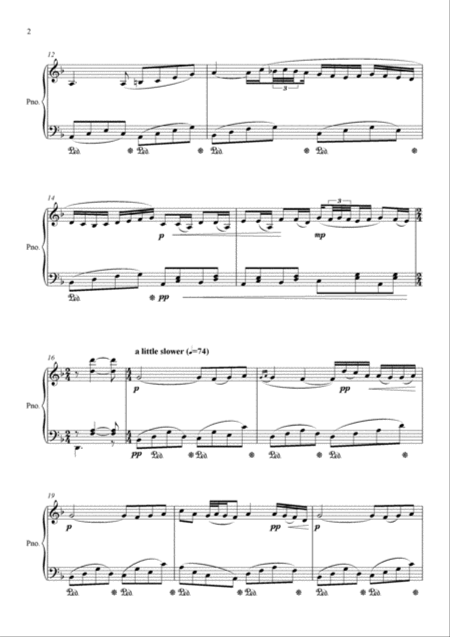 Evening Impromptu Evening Impromptu Piano Solo scores gallery preview page 2