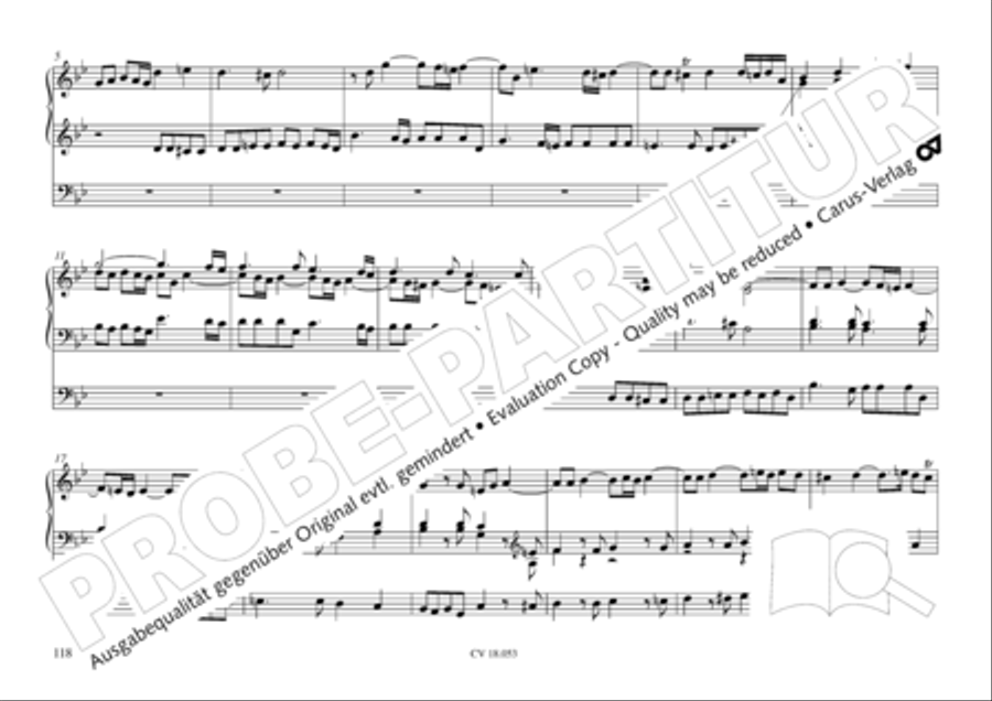 Das Husumer Orgelbuch von 1758 Organ Solo scores gallery preview page 119