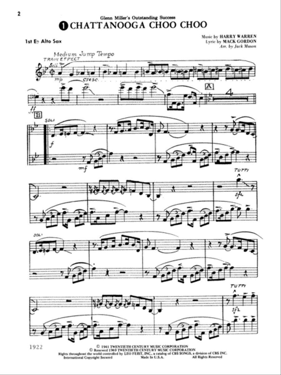 Authentic Sounds Of The Big Band Era, 1st E-flat Alto Saxophone Jazz Ensemble scores gallery preview page 3