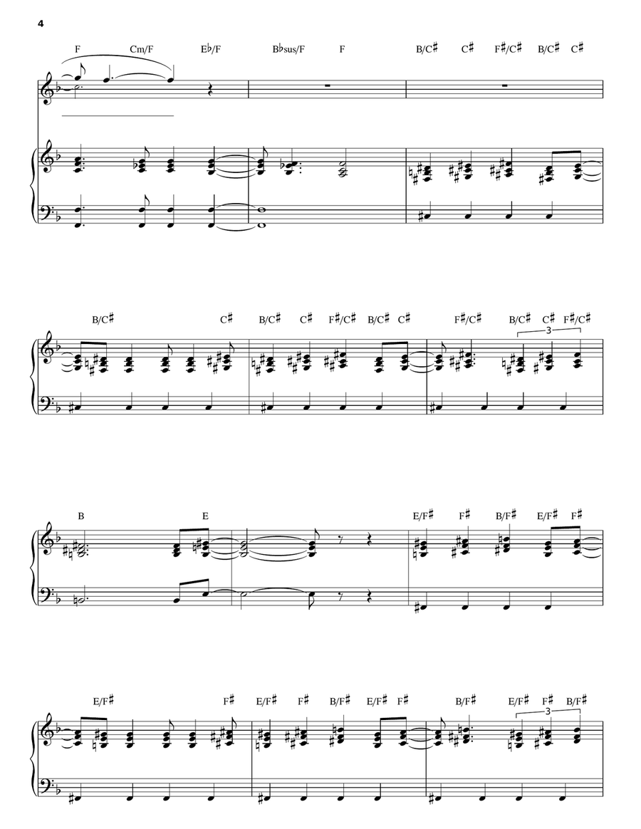 Point Of Know Return Piano, Vocal scores gallery preview page 4