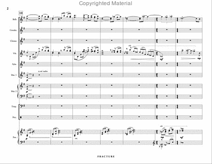 Fracture (score & parts) Fracture (score & parts) Percussion Ensemble scores gallery preview page 3