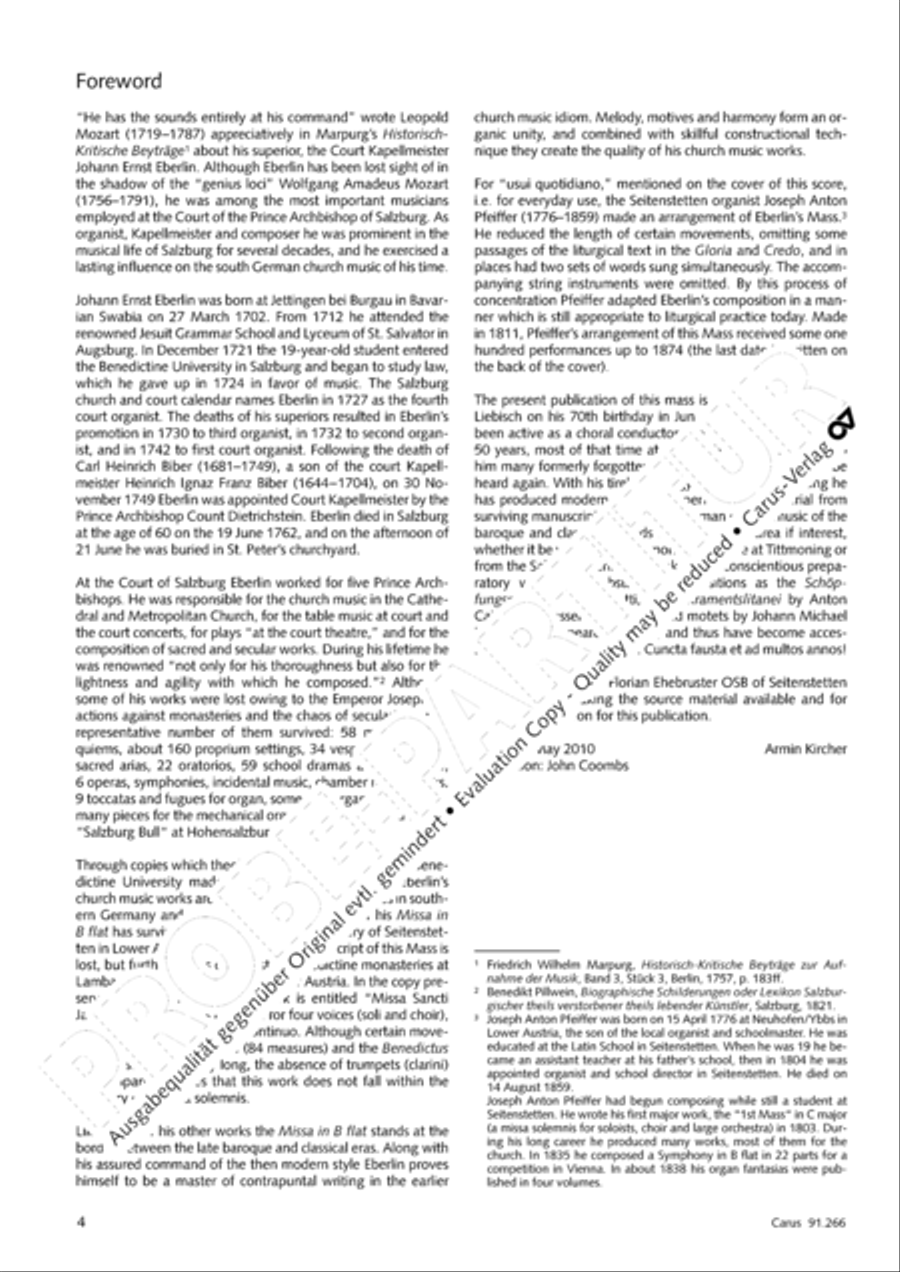 Missa Sancti Jacobi in B Missa Sancti Jacobi in B 4-Part scores gallery preview page 5