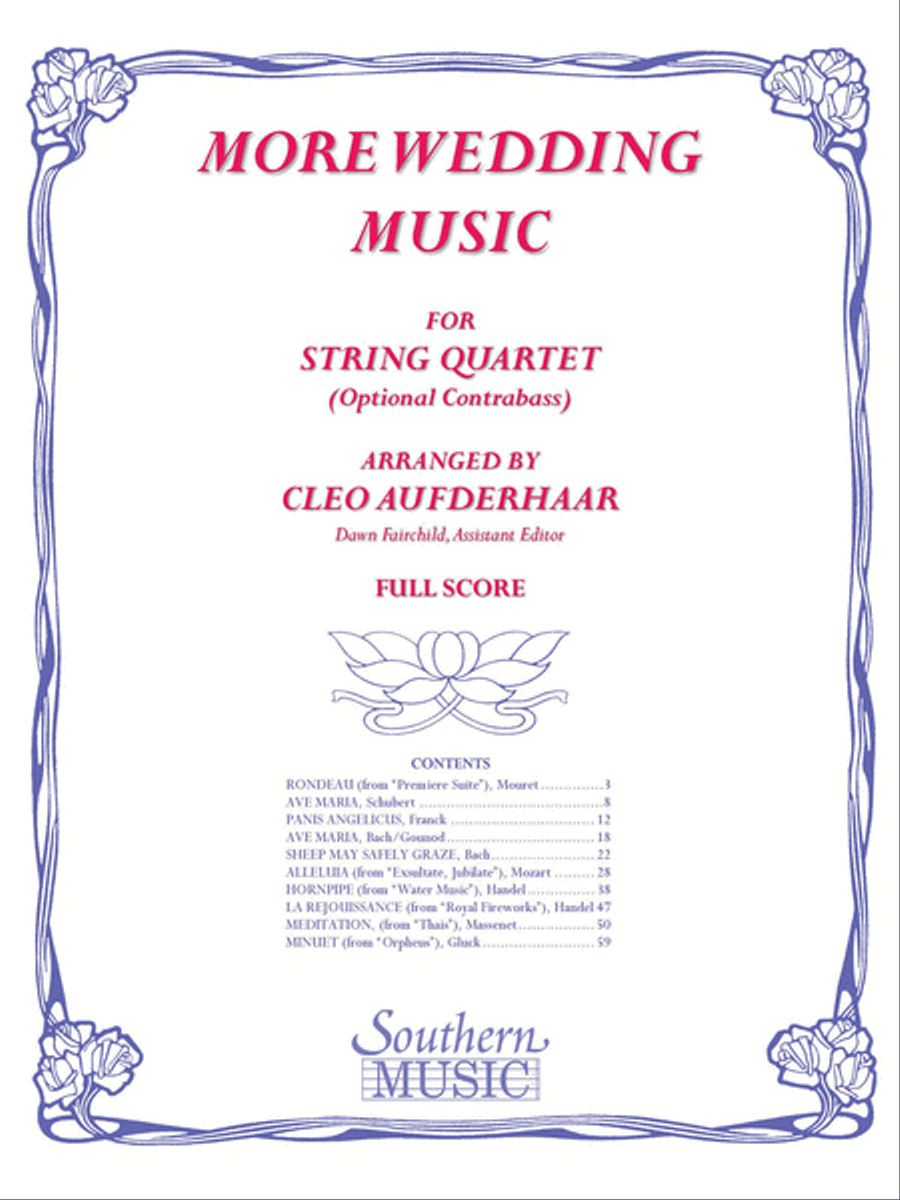 More Wedding Music String Quartet scores gallery preview page 1