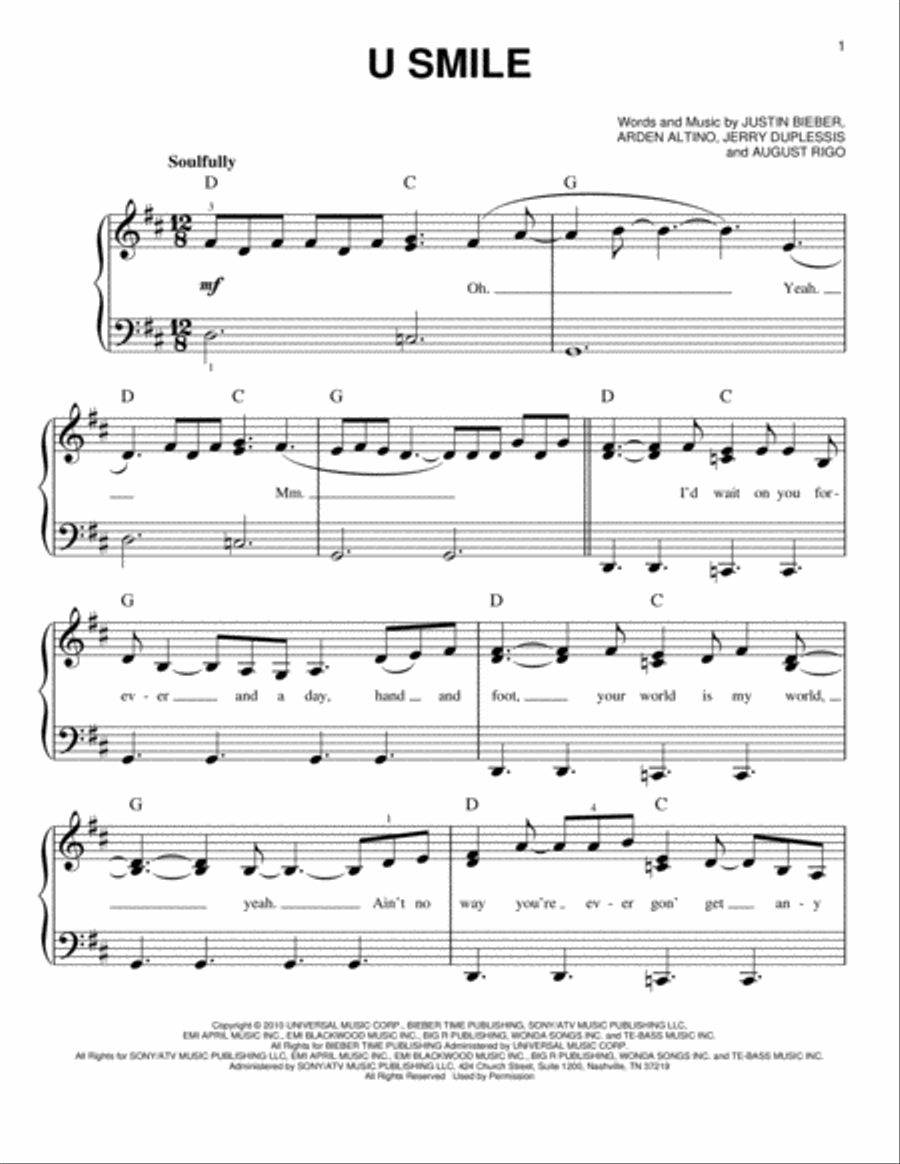 U Smile Voice scores gallery preview page 1