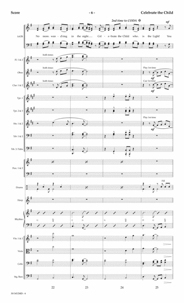 Celebrate the Child - Orchestral Score and Parts