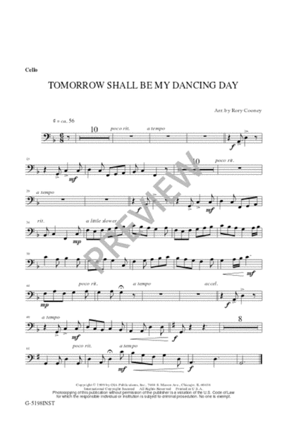 Tomorrow Shall Be My Dancing Day - Instrument edition