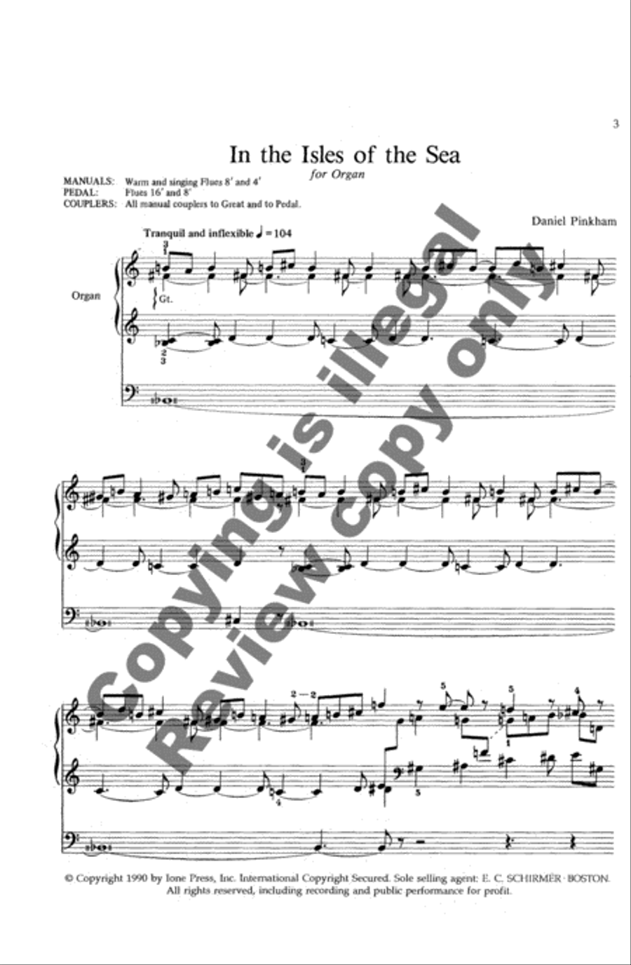 In the Isles of the Sea In the Isles of the Sea Organ scores gallery preview page 4