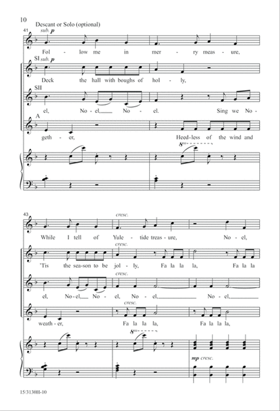 Wolfgang's Christmas Canon SSA scores gallery preview page 10