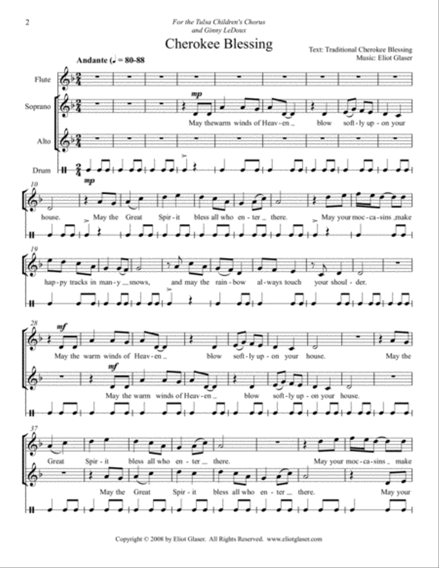 Cherokee Blessing Cherokee Blessing SA scores gallery preview page 2
