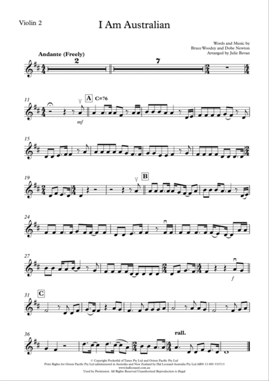 I Am Australian String Quartet scores gallery preview page 4