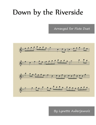Book cover for Down by the Riverside - Flute Duet