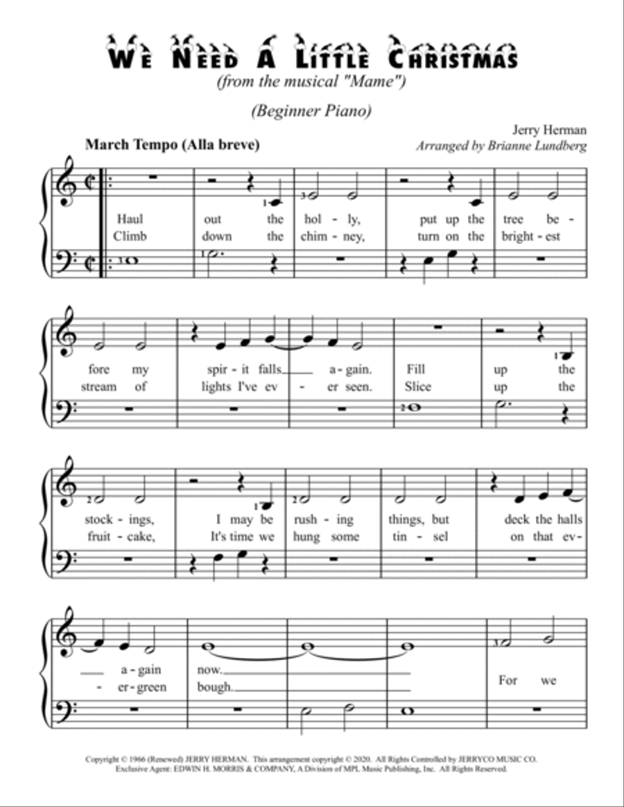 We Need A Little Christmas Voice scores gallery preview page 2