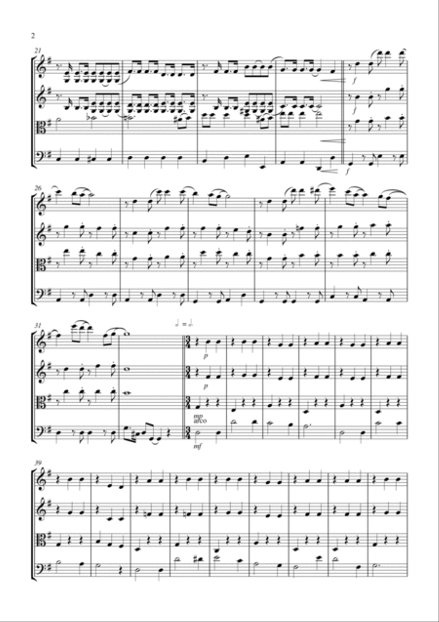 It's Only A Paper Moon String Quartet scores gallery preview page 2