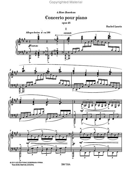Concerto pour piano, op. 46 (partie de piano)
