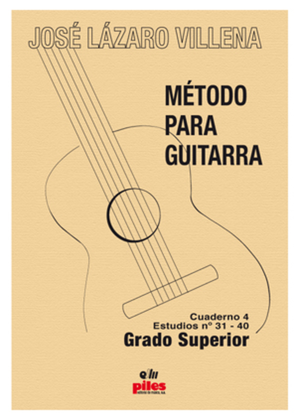Metodo para Guitarra. Cuaderno 4 Estudio