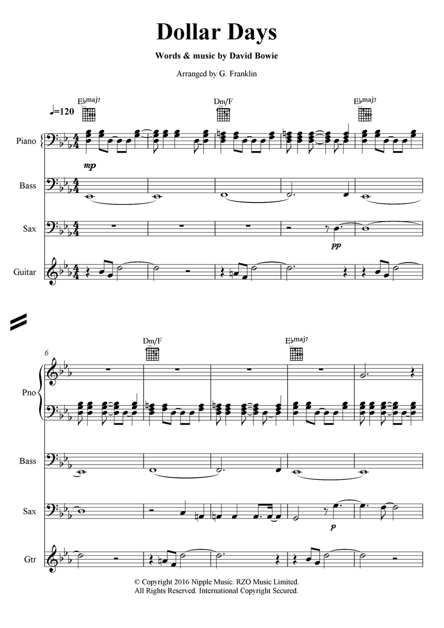 Dollar Days Large Ensemble scores gallery preview page 2
