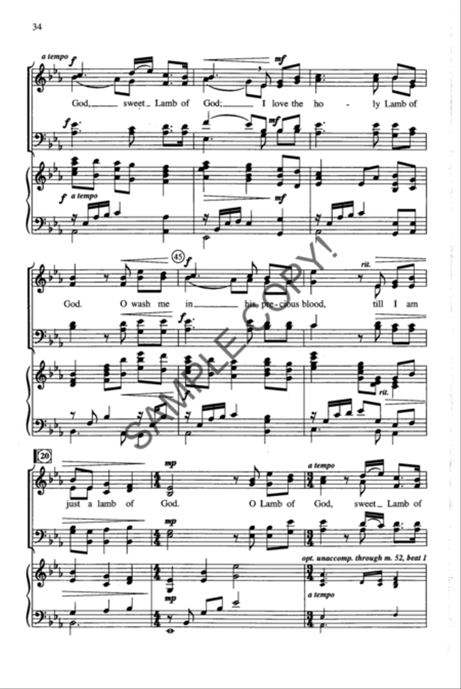 Shadow of the Cross 4-Part scores gallery preview page 20