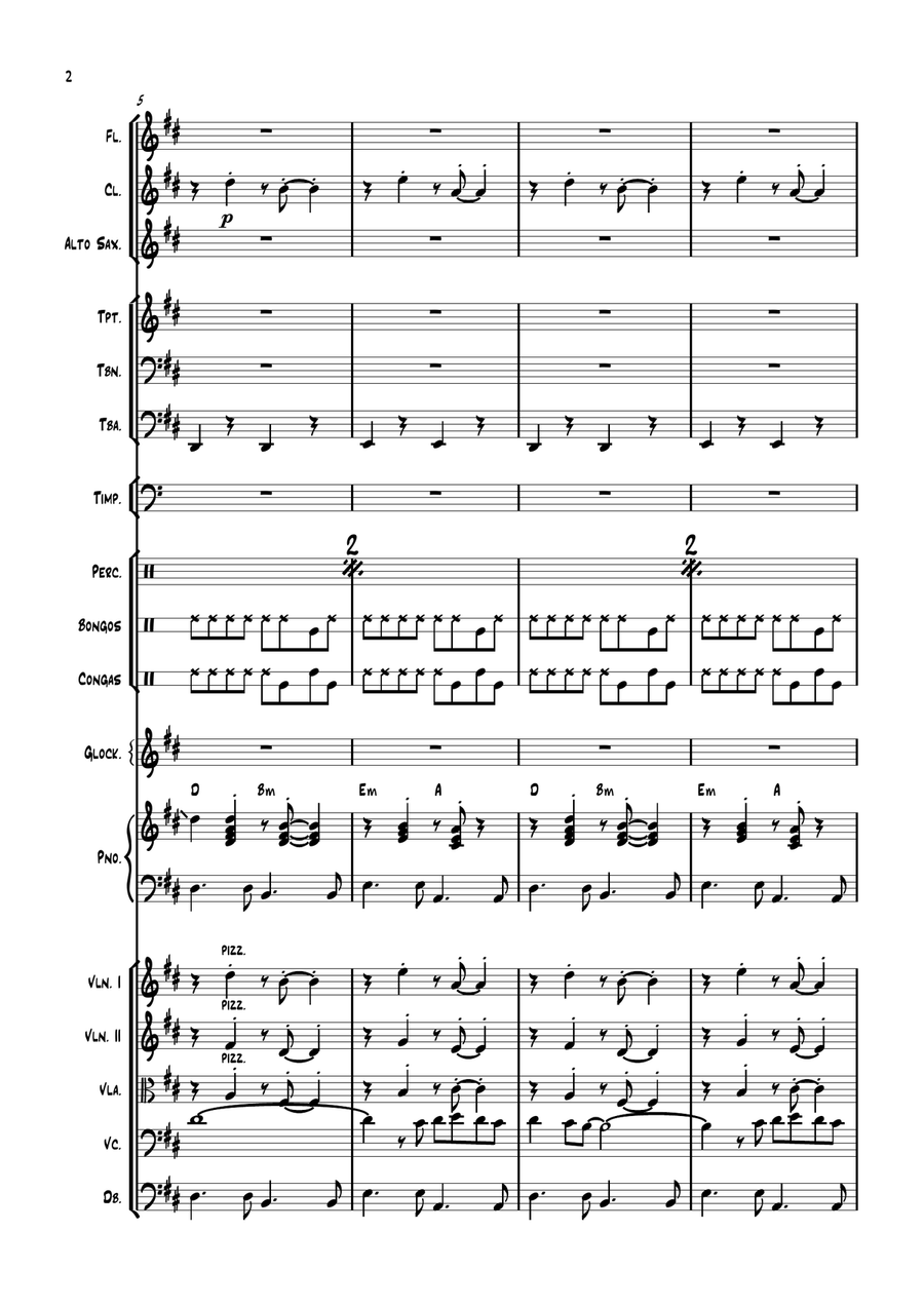 Perfidia Perfidia Full Orchestra scores gallery preview page 2