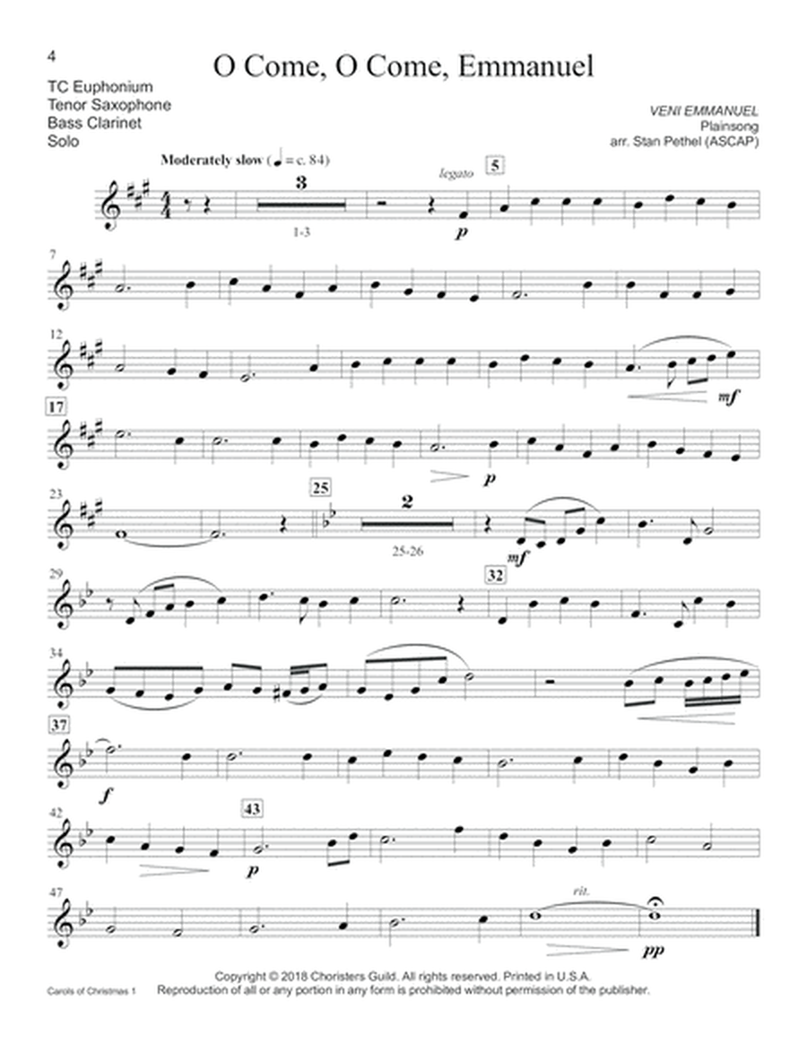 Carols of Christmas, Set 1 - Tenor Saxophone(s)/TC Euphonium(s)