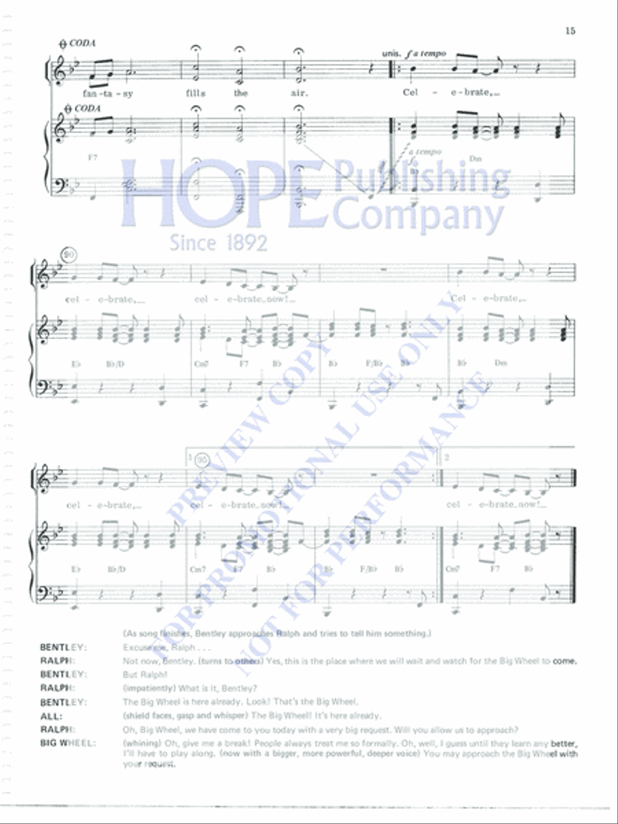 Clowns Clowns Unison Choir scores gallery preview page 17