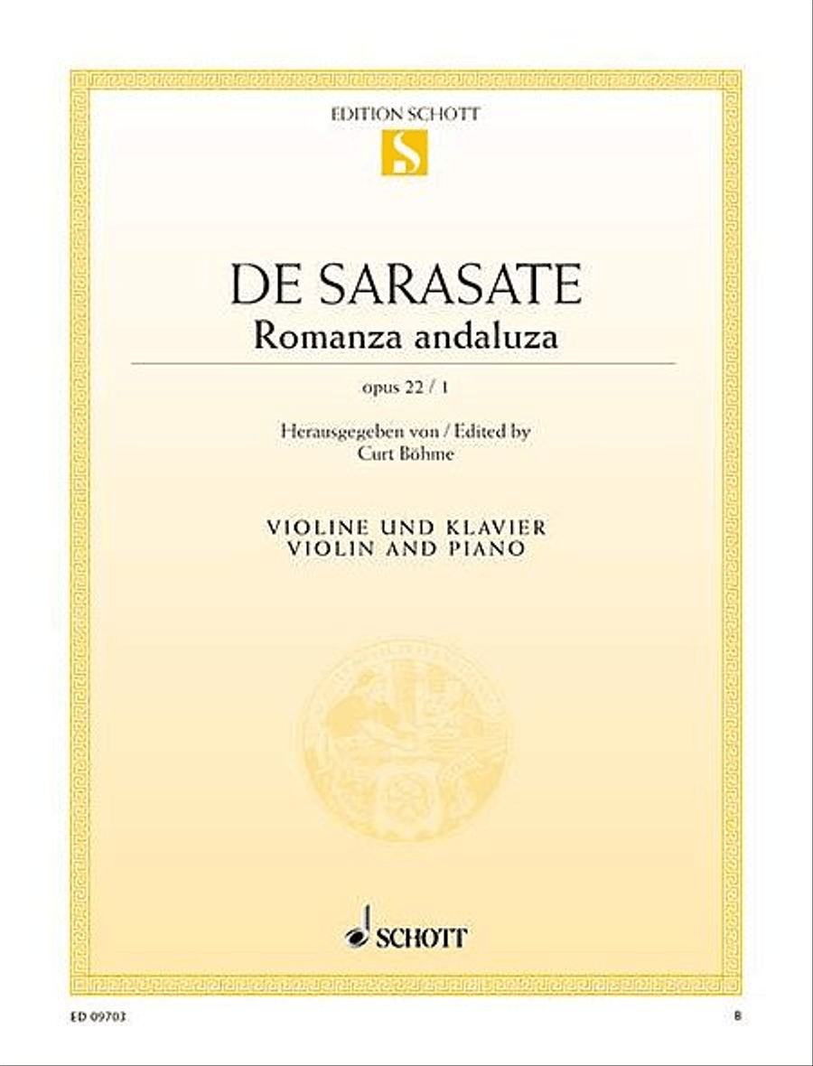 Romanza Andaluza, Op. 22, No. 1 Violin Solo scores gallery preview page 1