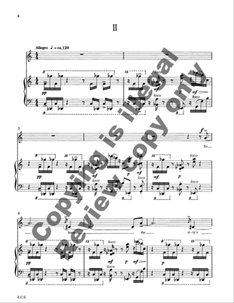 Five Short Songs Soprano Voice scores gallery preview page 4