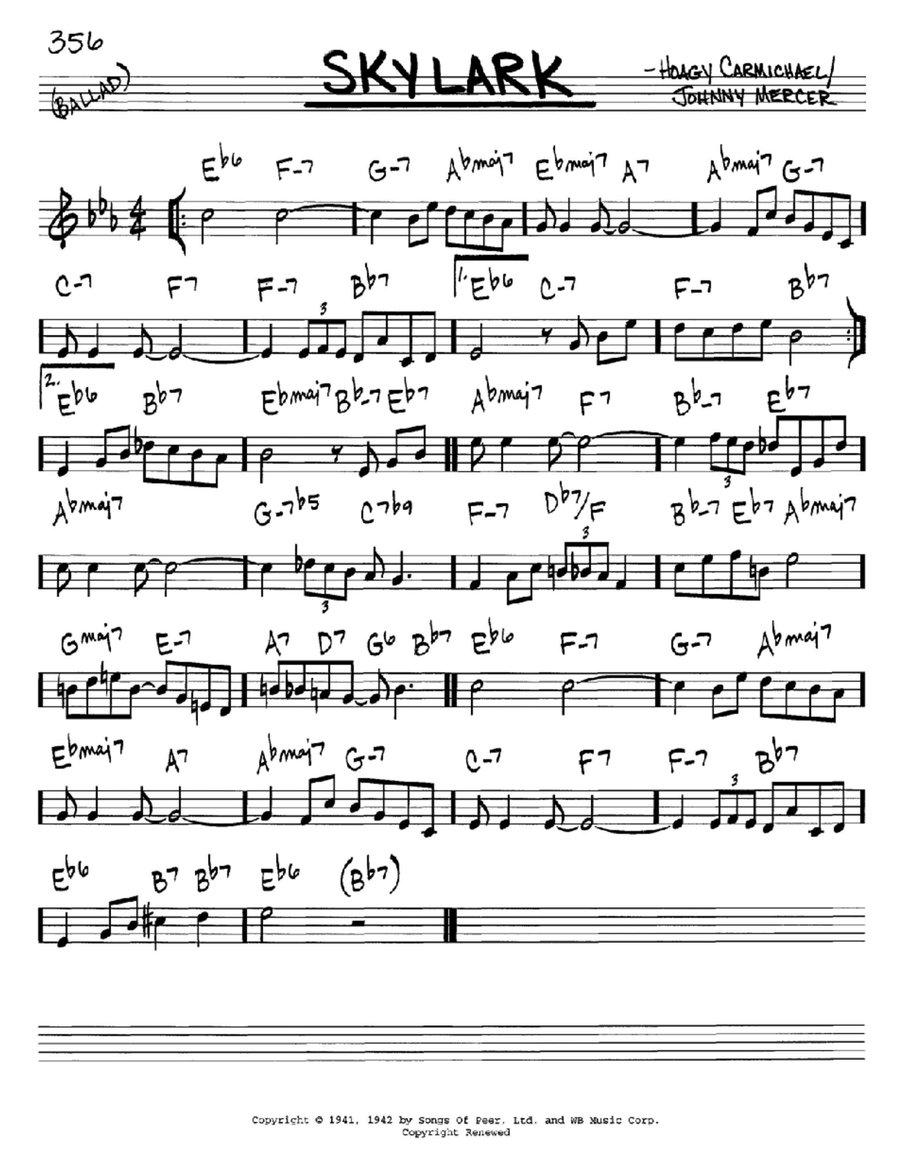Skylark C Instrument scores gallery preview page 1