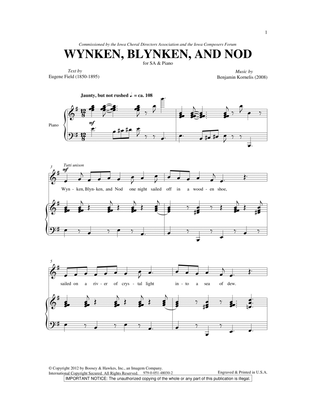 Book cover for Wynken, Blynken And Nod