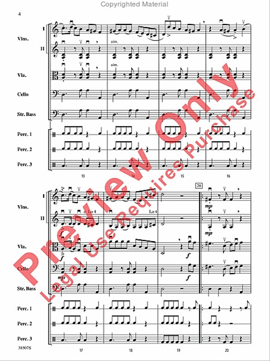 Terkisher Klezmer Fest String Orchestra scores gallery preview page 5