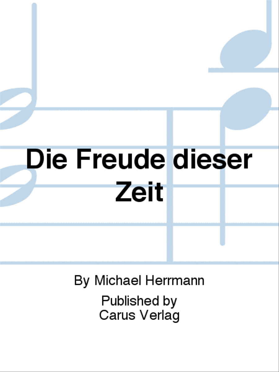 Die Freude dieser Zeit Children's Choir scores gallery preview page 1
