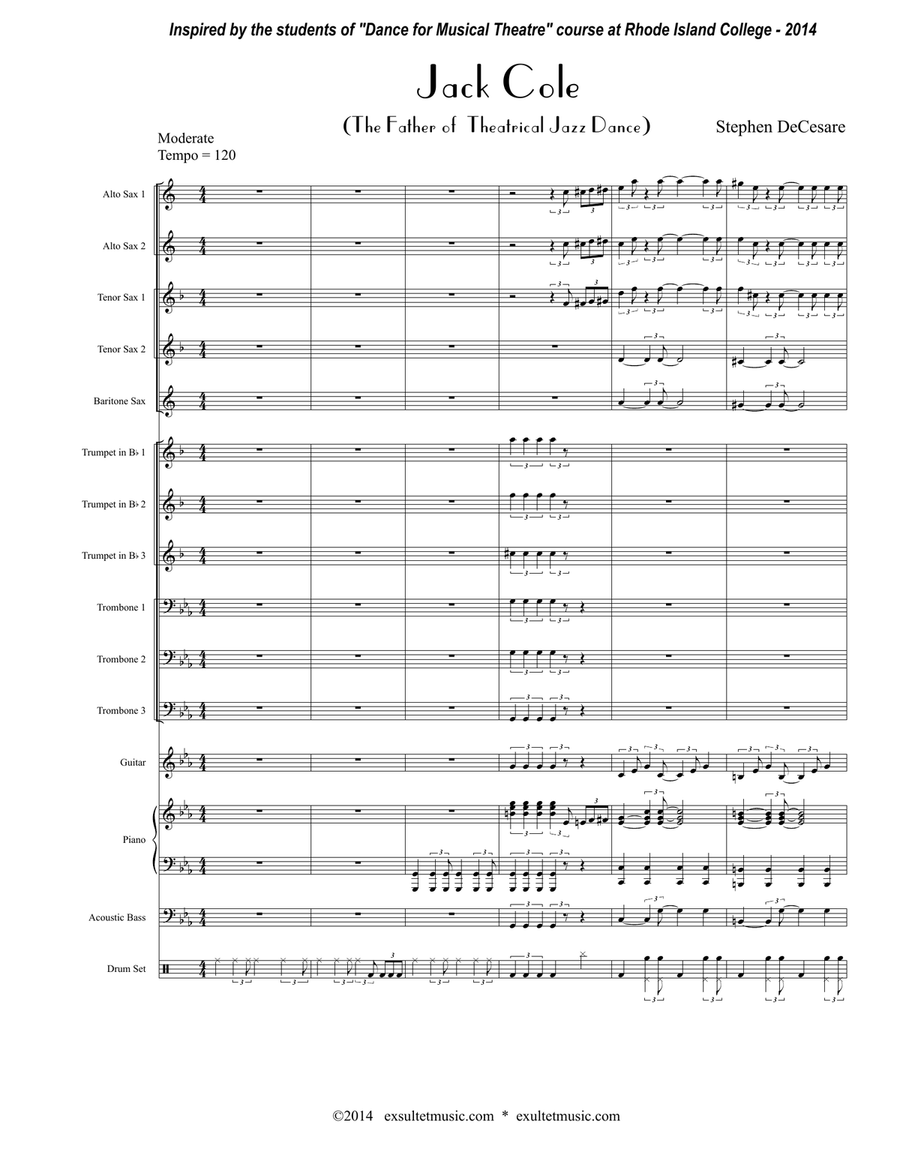 Jack Cole (for Jazz Band) Jazz Ensemble scores gallery preview page 1