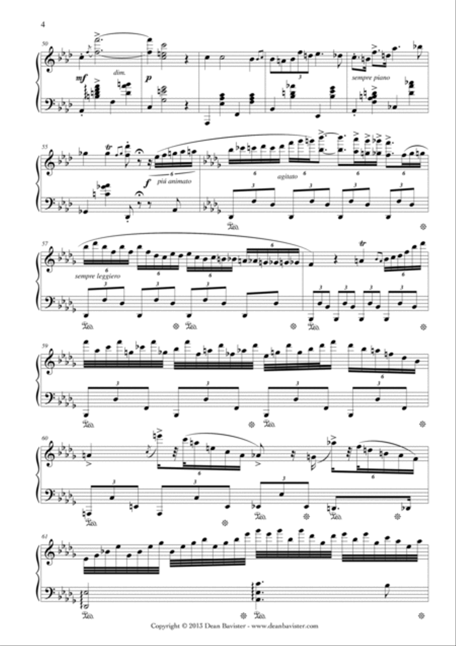 2 Nocturnes for Piano (Opus 8) Piano Solo scores gallery preview page 5
