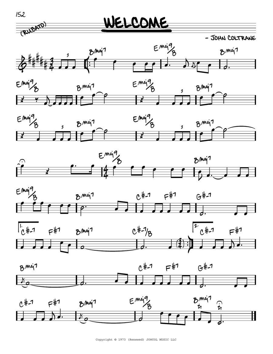 Welcome Piano scores gallery preview page 1