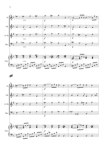 Lacrimosa (Woodwind Quartet) Piano image number null