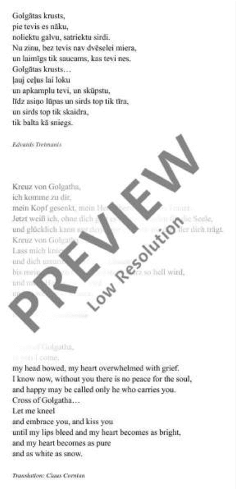 Golgātas krusts A Cappella scores gallery preview page 3