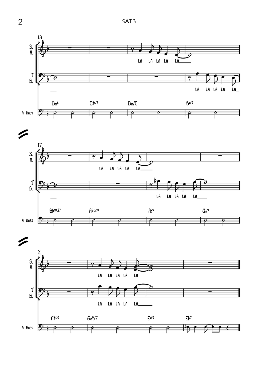 Tempo De Amor Tempo De Amor 4-Part scores gallery preview page 2