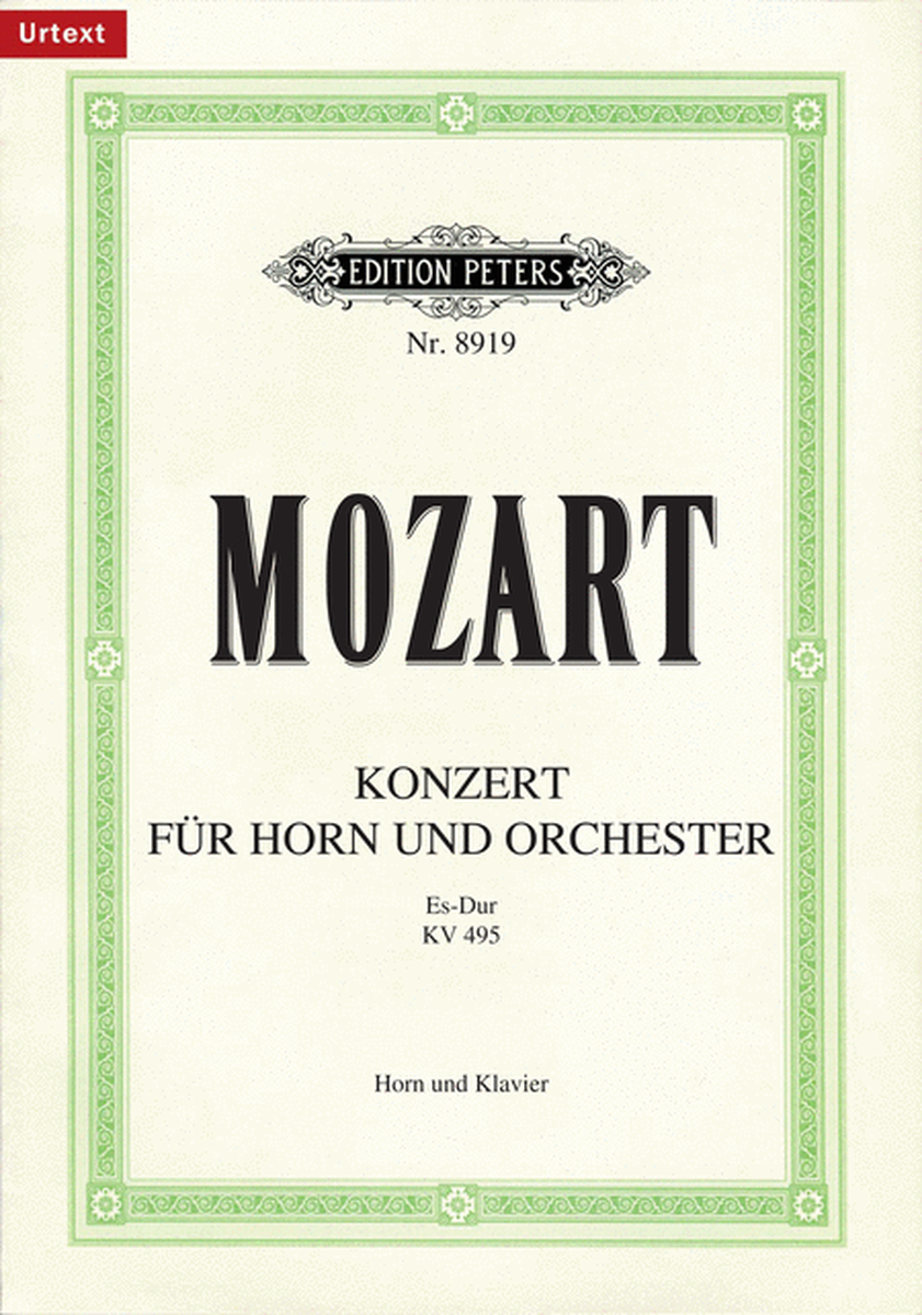 Horn Concerto No. 4 in E flat K495 (Edition for Horn and Piano)