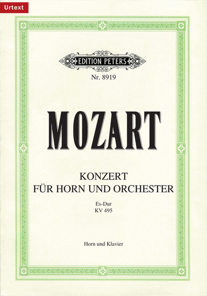 Horn Concerto No. 4 in E flat K495 (Edition for Horn and Piano)