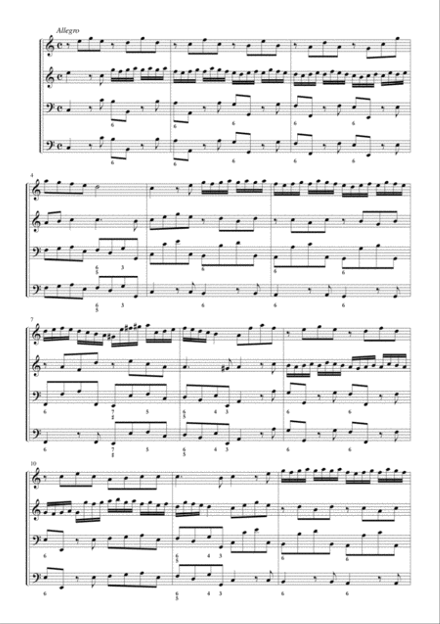 Corelli, Sonata op.3 n.8 in C major Small Ensemble scores gallery preview page 6