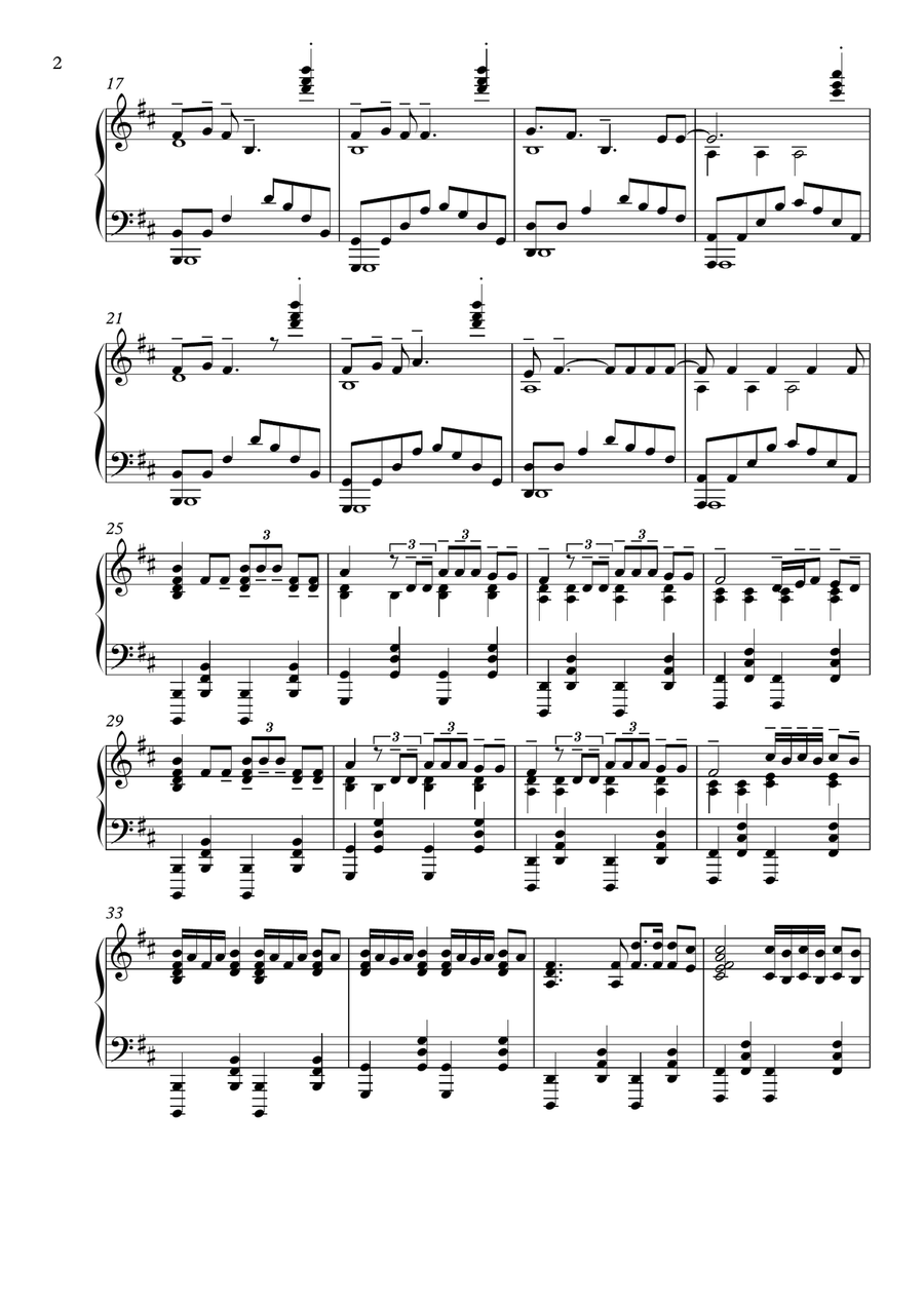 Dusk Till Dawn Piano Solo scores gallery preview page 2
