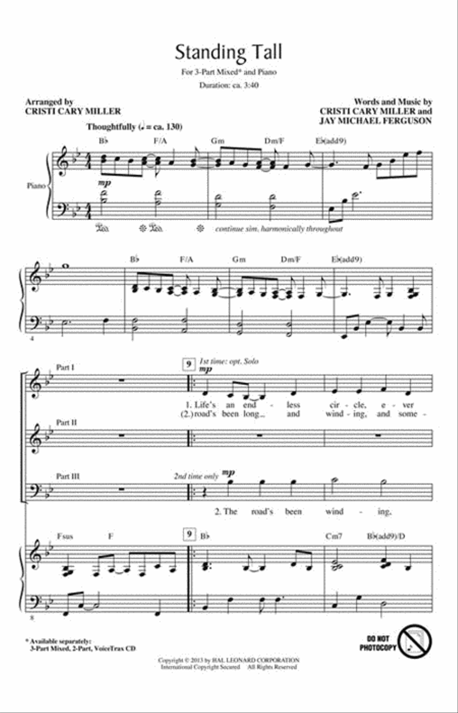 Standing Tall Choir scores gallery preview page 2