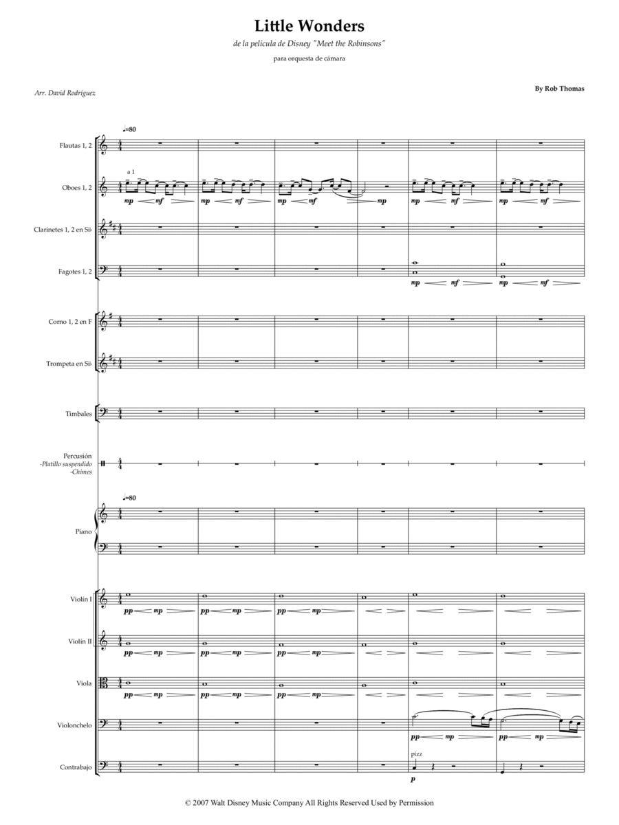 Little Wonders Little Wonders Chamber Orchestra scores gallery preview page 1