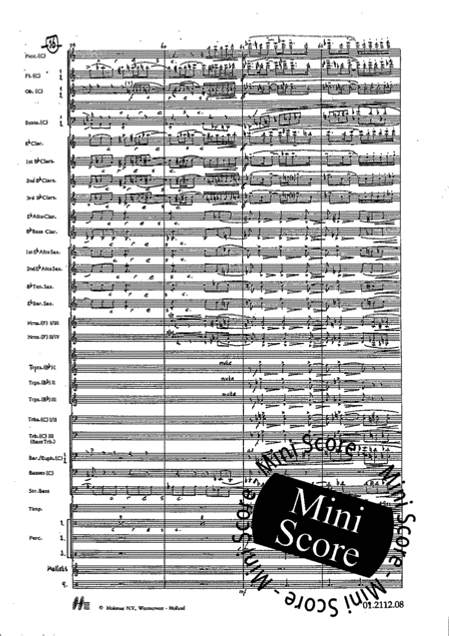Tre Dodecapricci Concert Band scores gallery preview page 22